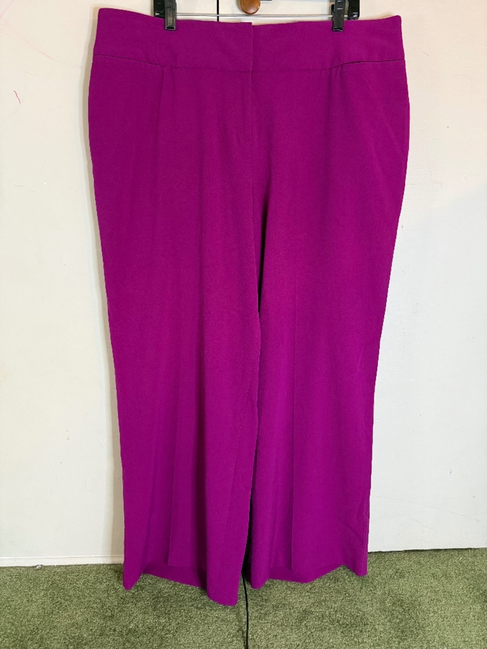Lane Bryant Fuchsia Wide-Leg Stretch Pants, Size 20R, NWOT